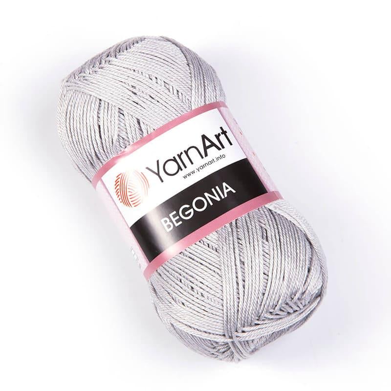 Пряжа YarnArt Begonia 4920 Светло-серый