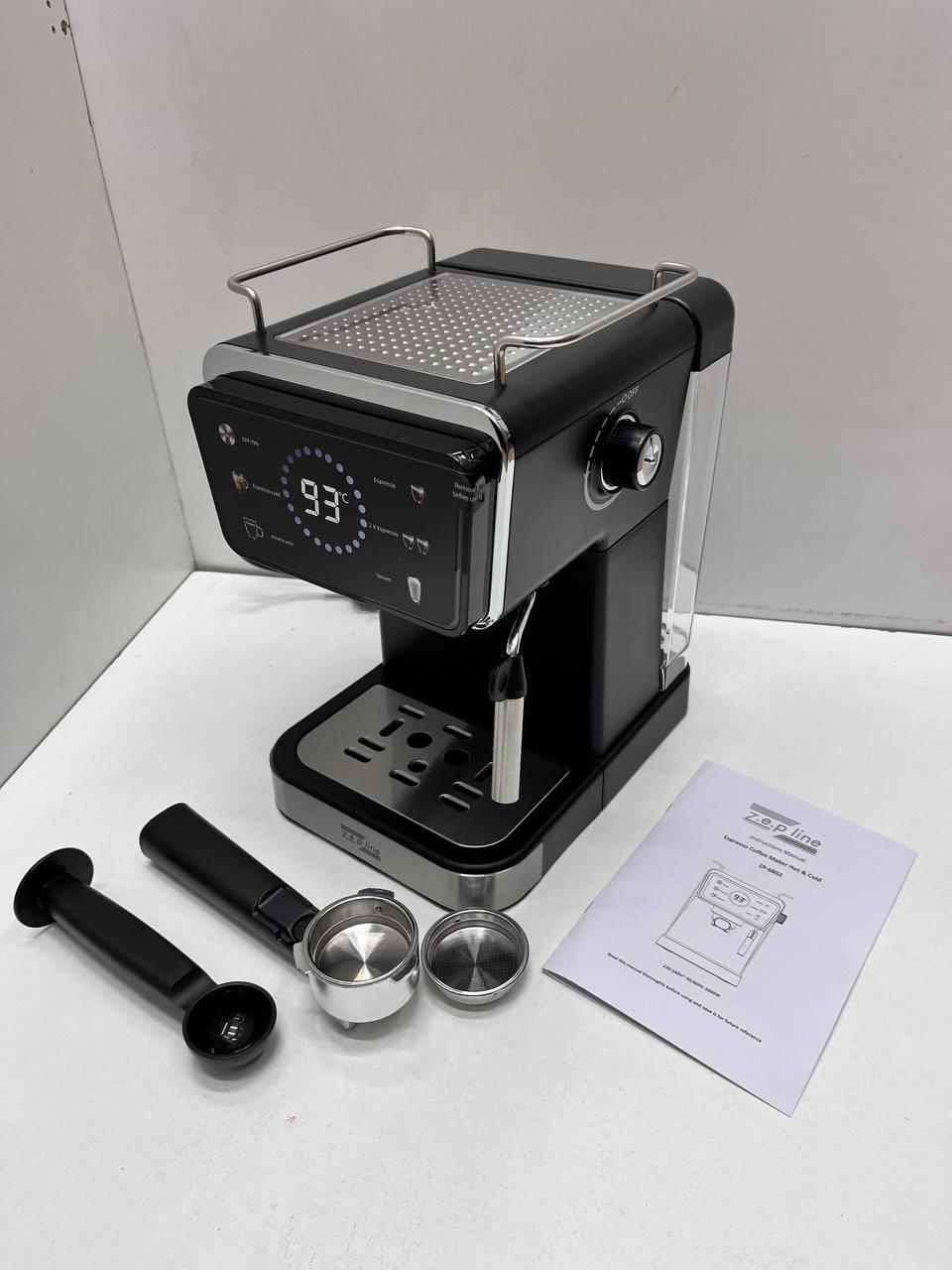 Кофеварка рожковая Zepline с капучинатором 3000 Вт 20 Бар (25651204) - фото 3