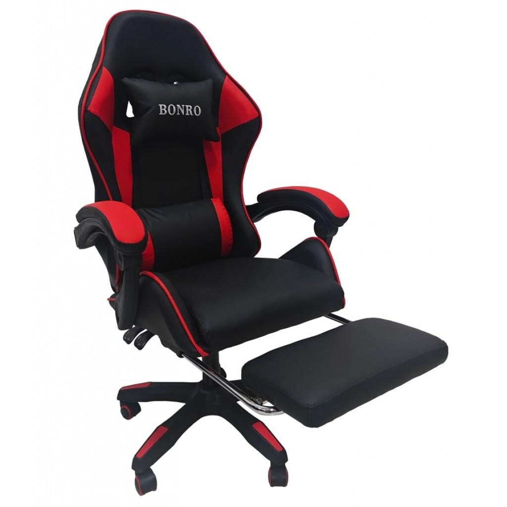 Крісло геймерське Bonro B-945 з підставкою для ніг Червоний (4240110712)