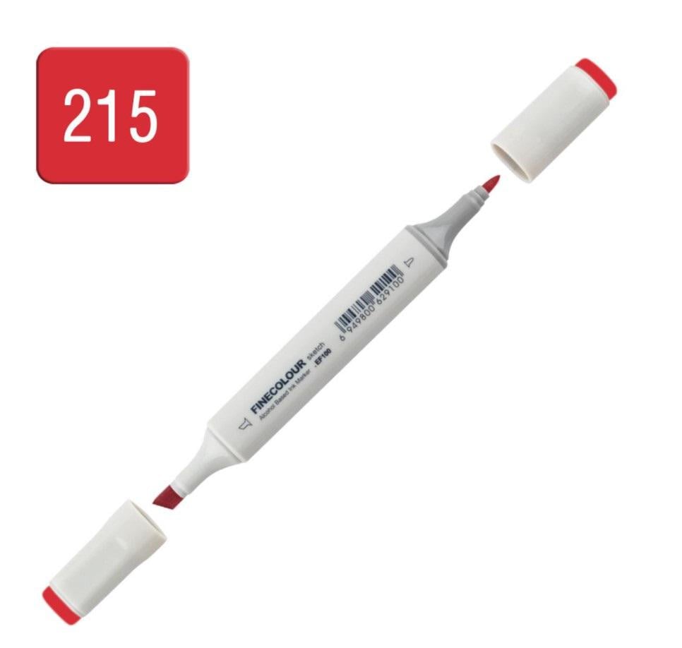Маркер спиртовой Finecolour Sketchmarker 215 R215 Алый (EF100-215) - фото 2