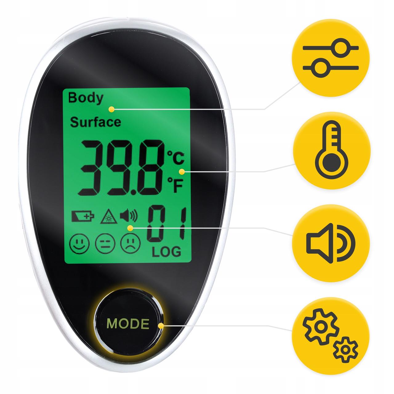 Термометр безконтактний 4fizjo MED+ інфрачервоний (P-5905973402064) - фото 8 Термометр безконтактний 4fizjo MED+ інфрачервоний (P-5905973402064) - фото 8