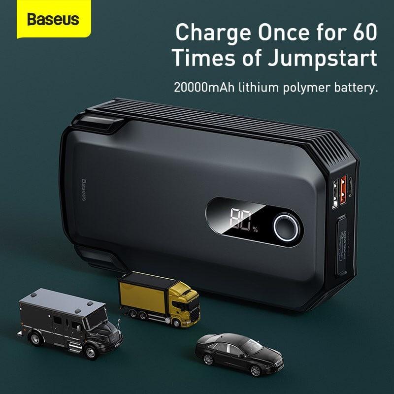 Зарядний пристрій для акумуляторів BASEUS 20000 mah 2000A Super Energy Max Car Jump Starter Black (CGNL020001) - фото 11