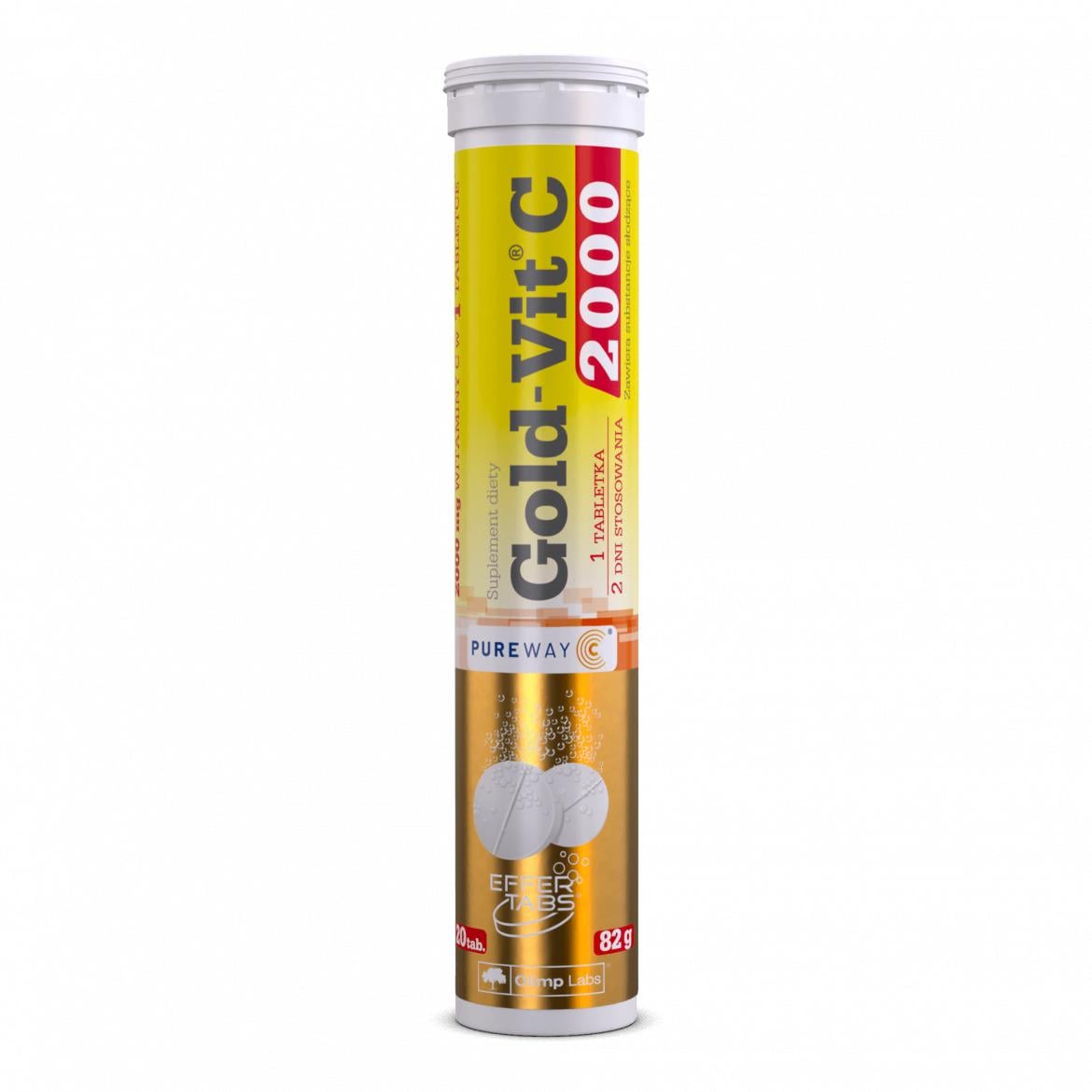Витамин C для спорта Olimp Nutrition Gold-Vit C 2000 20 effervescent tabs Orange