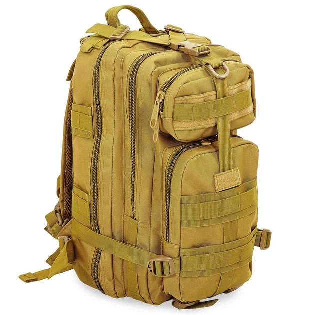 Рюкзак тактический патрульный рейдовый Knight 3P 35 л Khaki Silver (RO02291)
