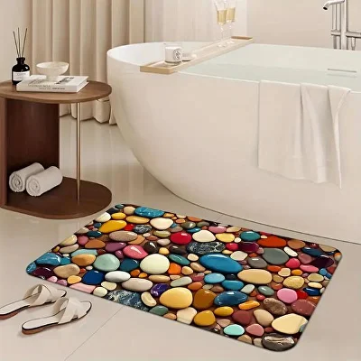 Килимок для ванної кімнати 50х80 см Різнокольоровий (G00161) - фото 3 Килимок для ванної кімнати 50х80 см Різнокольоровий (G00161) - фото 3