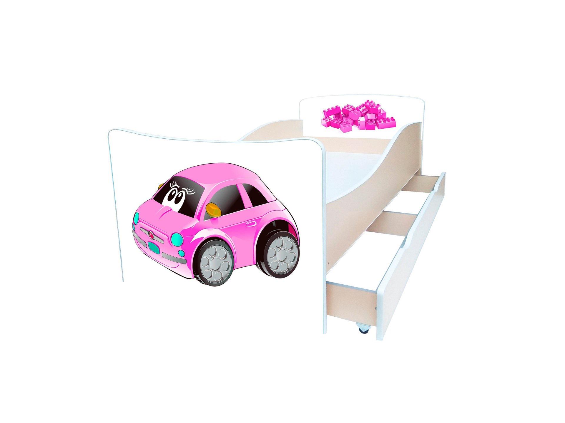Кровать детская Viorina-Deko Kinder 7 с ящиком ламинированное ДСП 80х170 мм Белый