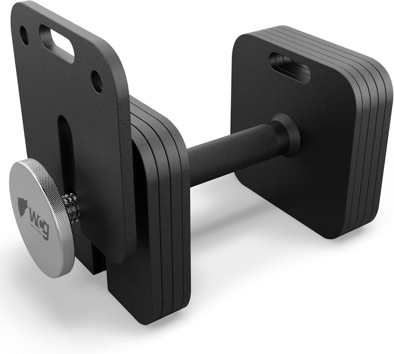 Гантель модульная регулируемая стальная разборная WCG квадратная для силовых тренировок дома с 10 уровнями веса 4-24 кг Черный (SQUARE241) - фото 2 Гантель модульная регулируемая стальная разборная WCG квадратная для силовых тренировок дома с 10 уровнями веса 4-24 кг Черный (SQUARE241) - фото 2