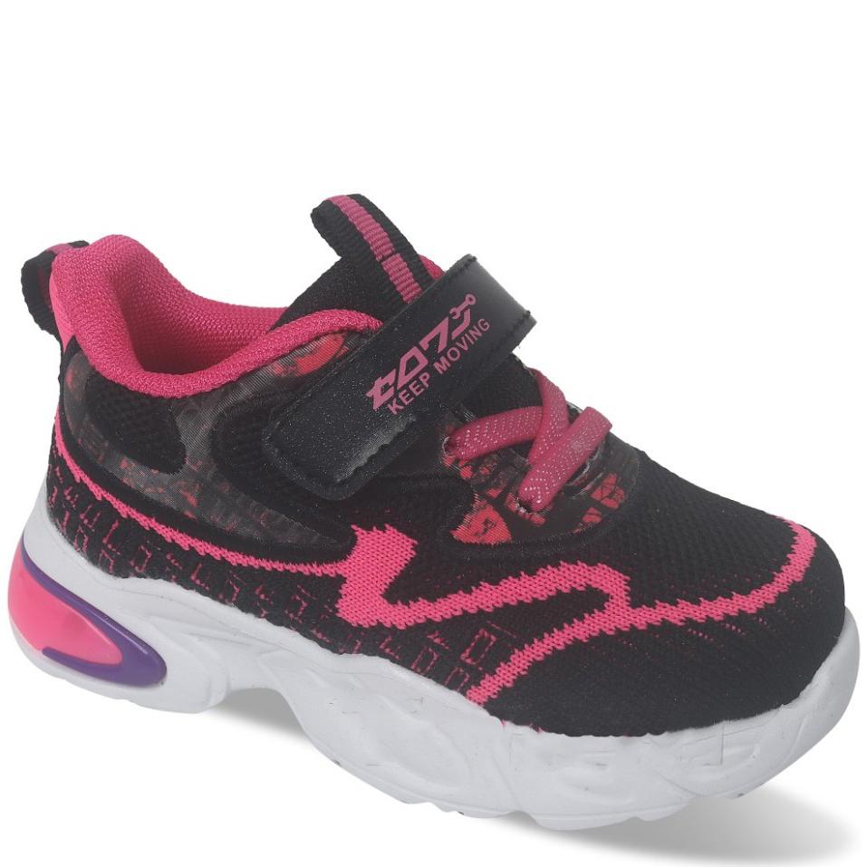 Текстильные кроссовки Tom.m 9949F р. 24 Черно-малиновый