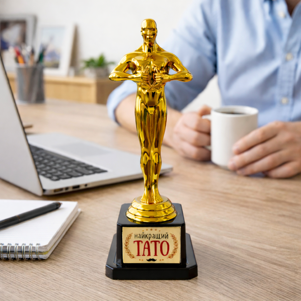 Статуэтка Оскар "Найкращий тато" 19 см (OSK_26F002)