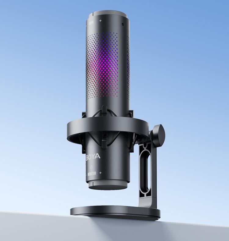 Микрофон BOYA K9 для блоггеров с RGB подсветкой и стойким пантографом (51004) - фото 20 Микрофон BOYA K9 для блоггеров с RGB подсветкой и стойким пантографом (51004) - фото 20