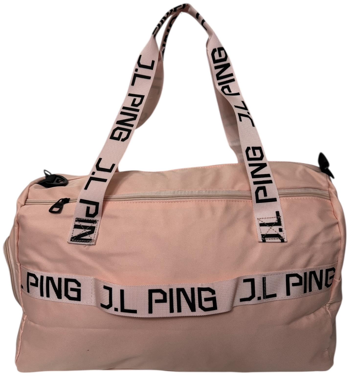 Сумка дорожня 50 л з боковими кишенями та з довгим ремінем через плече Рожевий (4200) - фото 4 Сумка дорожня 50 л з боковими кишенями та з довгим ремінем через плече Рожевий (4200) - фото 4