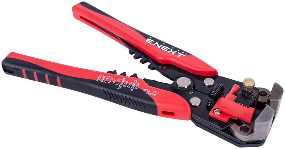 Зажимной инструмент E.NEXT e.tool.strip.HS.D1 для провода 0,2-6 мм.кв обжим резки кабеля (t004011)