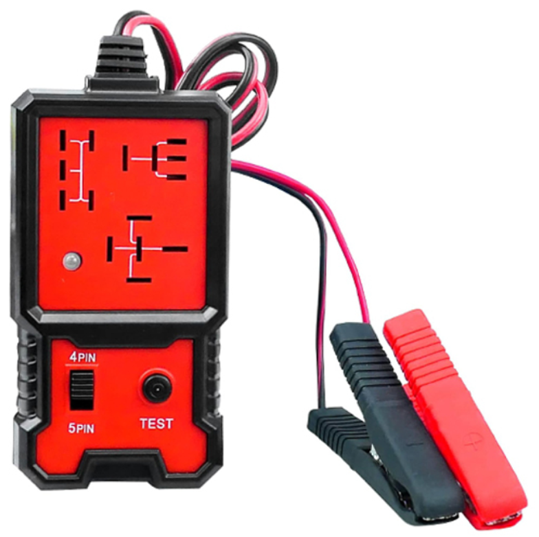 Тестер автомобільних реле електронний 11-15V 4pin 5pin з клемами живлення (928064) Тестер автомобільних реле електронний 11-15V 4pin 5pin з клемами живлення (928064)