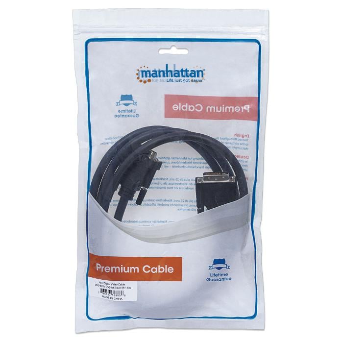 Кабель DVI-D двосторонній 24 м 1,8 м Manhattan (612727) - фото 2