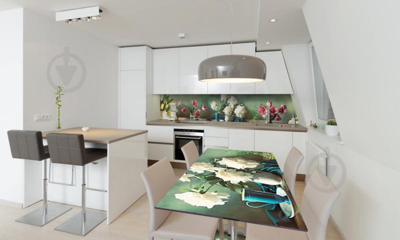 Наклейка виниловая на стол Zatarga «Тюльпаны и Пионы» 600х1200 мм Z180670st Наклейка виниловая на стол Zatarga «Тюльпаны и Пионы» 600х1200 мм Z180670st