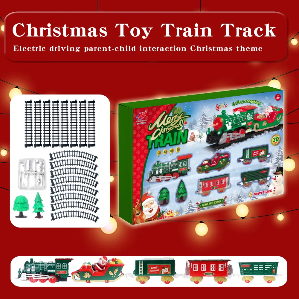 Дитяча залізниця Fun Game JHX6639 Новорічний ЖД локомотив з залізничним полотном до 184 см з звуковими та світловими ефектами (2019259993) - фото 9 Дитяча залізниця Fun Game JHX6639 Новорічний ЖД локомотив з залізничним полотном до 184 см з звуковими та світловими ефектами (2019259993) - фото 9