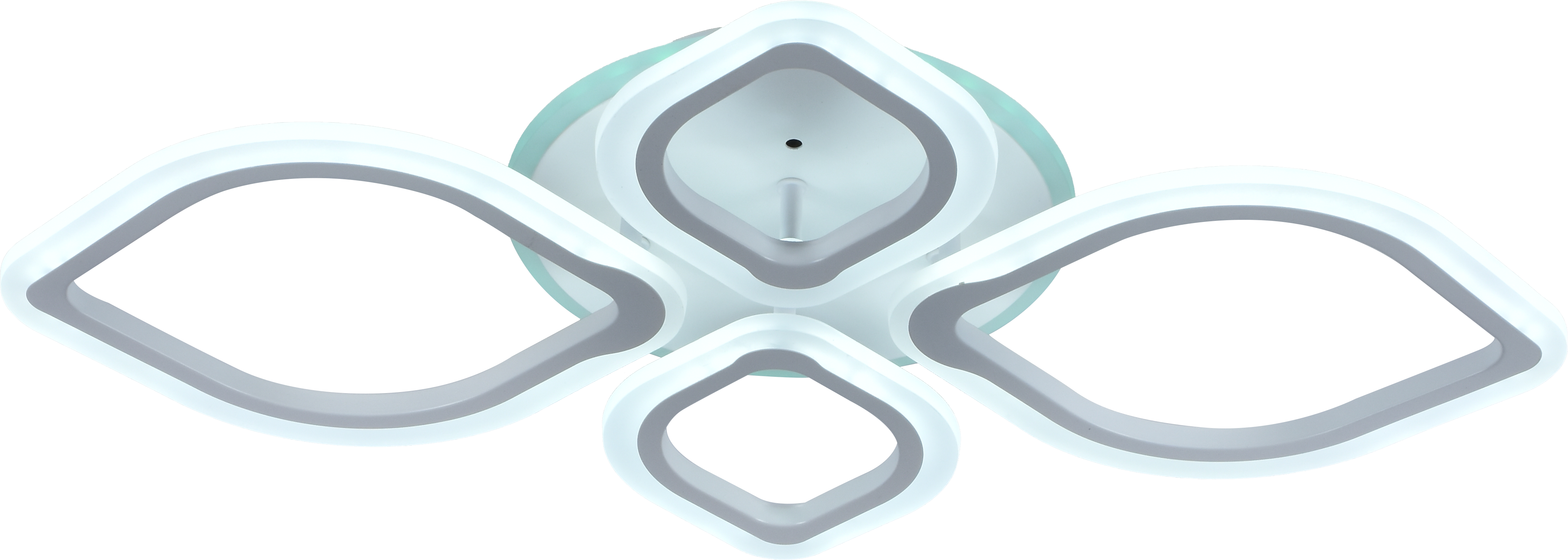 Люстра светодиодная Sirius LI8838/2+2 WH RGB 76 W 7 W акриловая