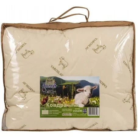 Ковдра стьобана літня бязь-овеча вовна 140х205 см - фото 2 Ковдра стьобана літня бязь-овеча вовна 140х205 см - фото 2