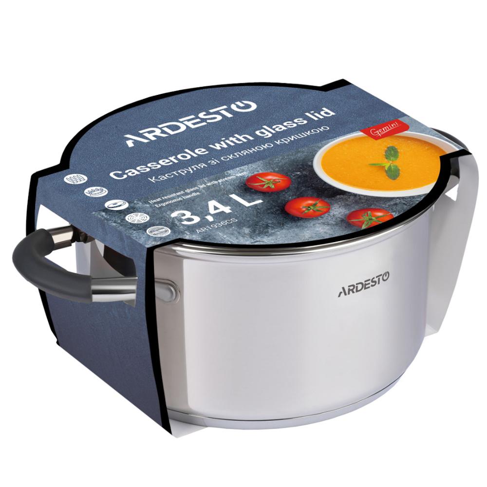Каструля Ardesto Gemini Salerno 3,4 л (AR1936CS) - фото 3 Каструля Ardesto Gemini Salerno 3,4 л (AR1936CS) - фото 3