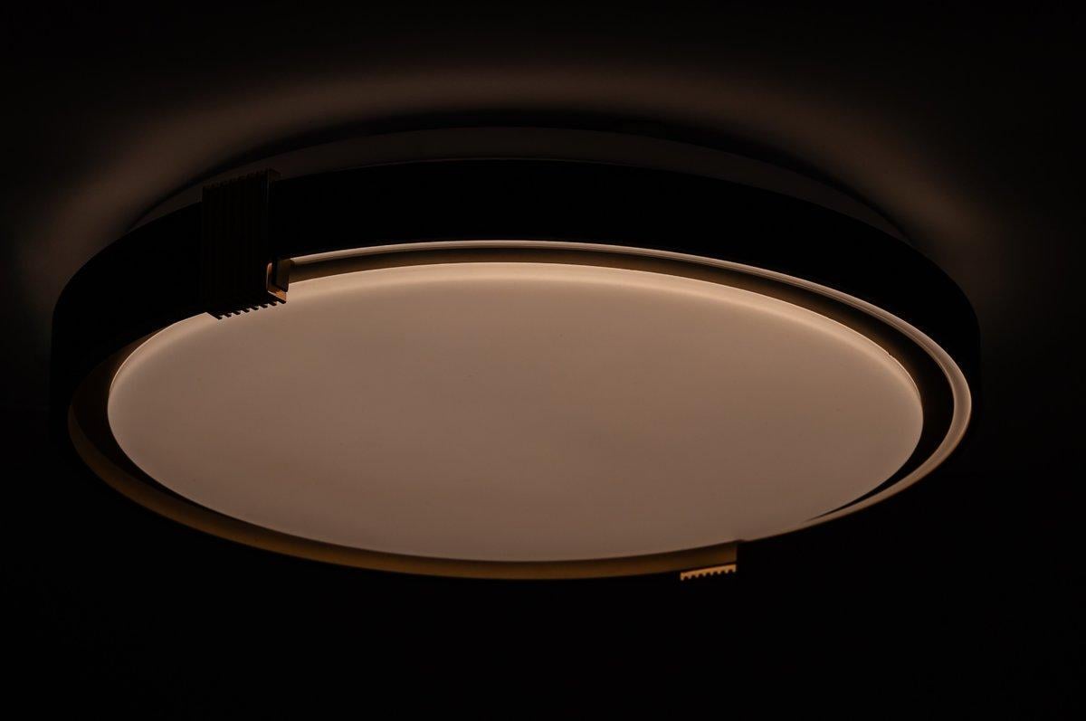 Потолочный светильник Vestum COLISEUM матовый 60W 3000К-6500К с ПУ 395х60 мм Черный - фото 6