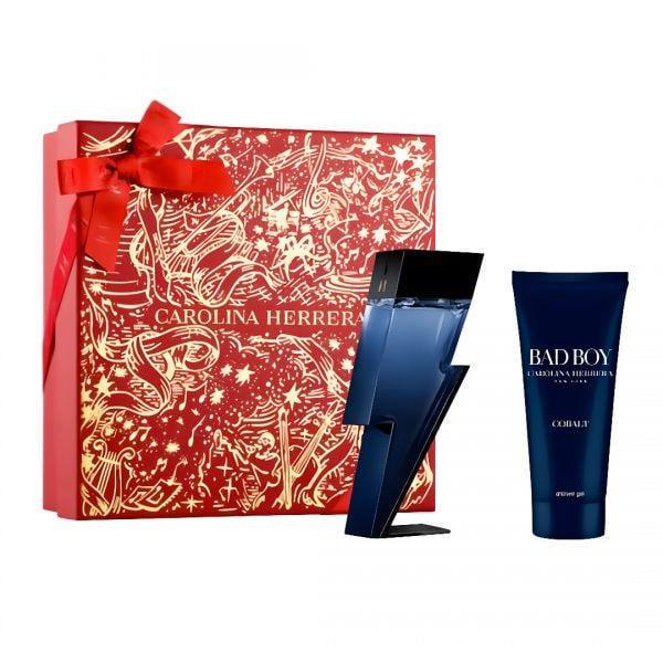 Подарунковий набір для чоловіків Carolina Herrera Bad Boy Cobalt Electrique парфумована вода 100 мл та гель для душу 100 мл (380127)