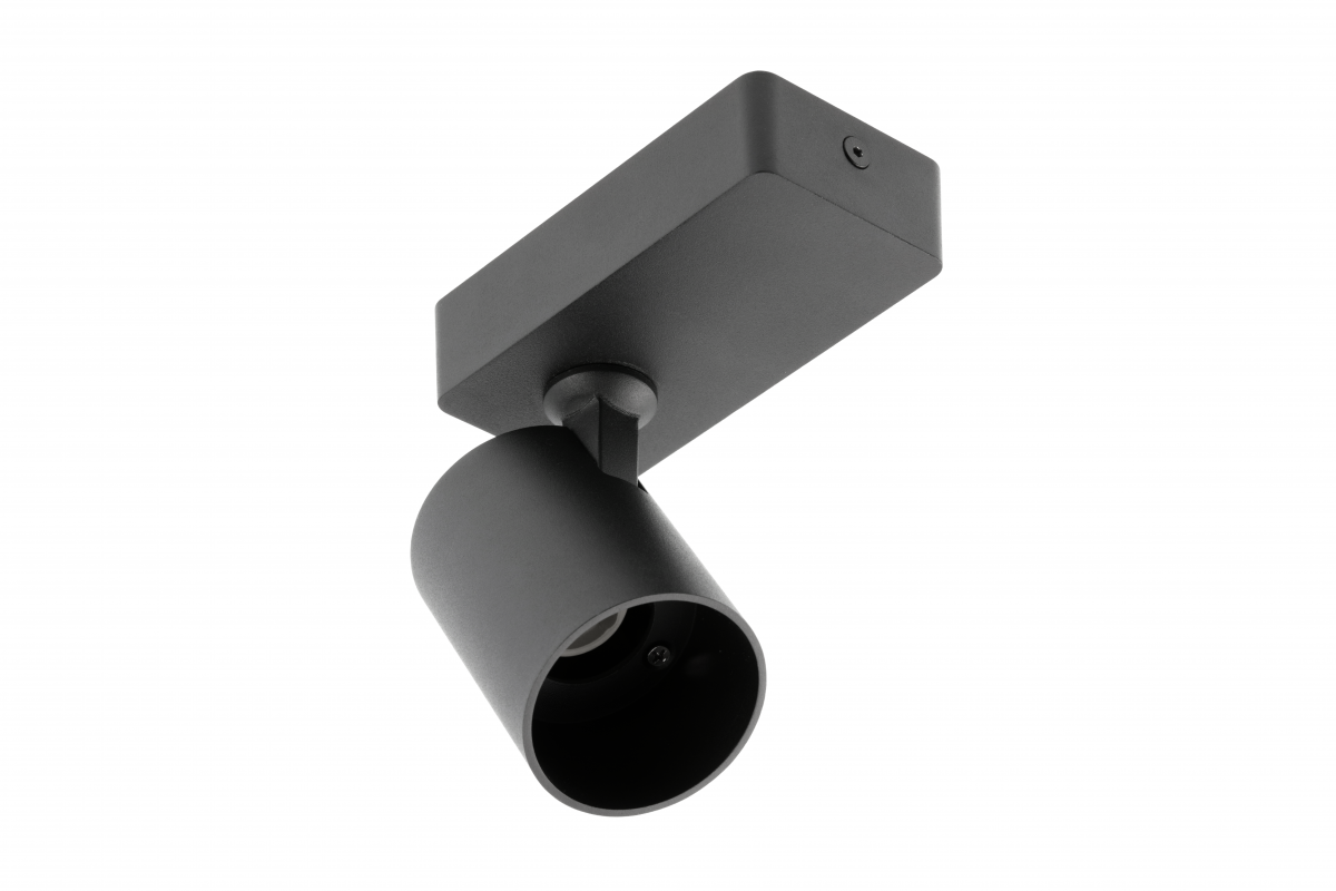 Спот GTV SANTO GU10 IP20 одинарный Черный (00000035111)