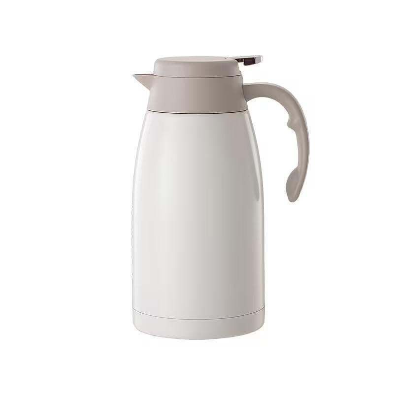 Термос вакуумный дорожный из нержавеющей стали 2 л Белый (6902228)