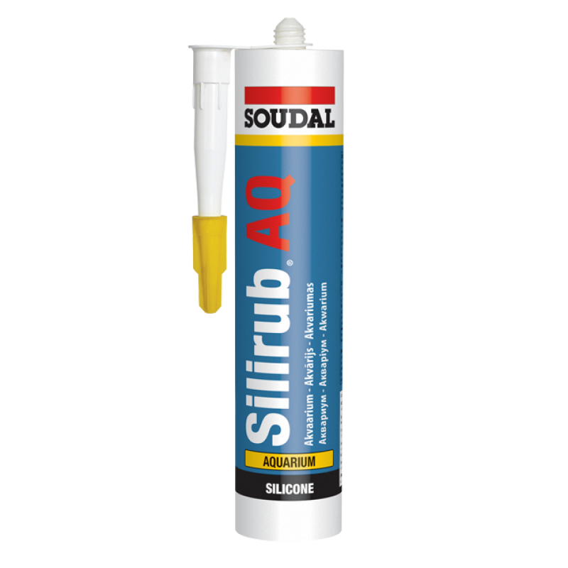 Клей-герметик для акваріума Soudal Silirub AQ 310 мл Прозорий (000020000000063001)