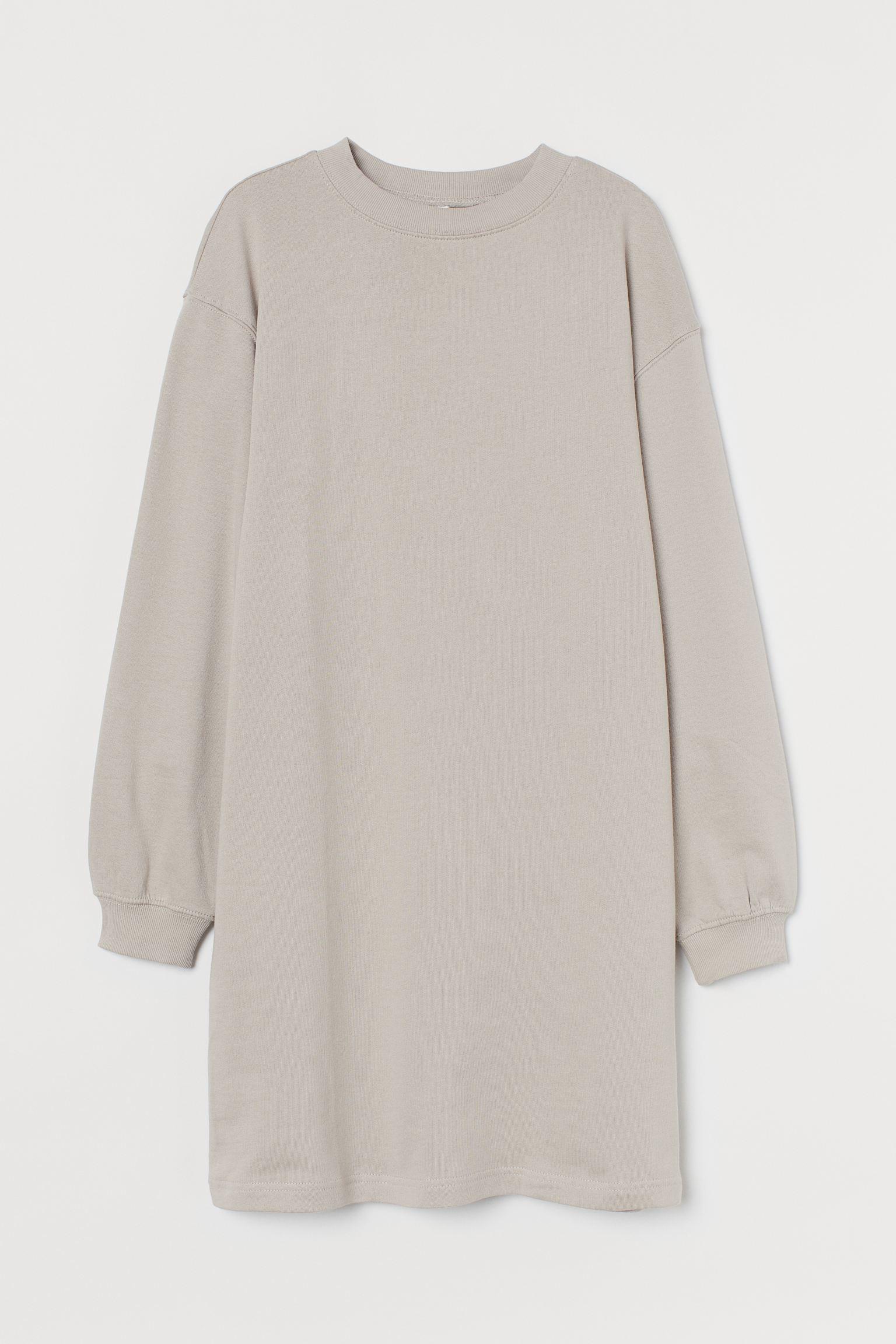 Платье H&M M Серо-бежевый (307736049)