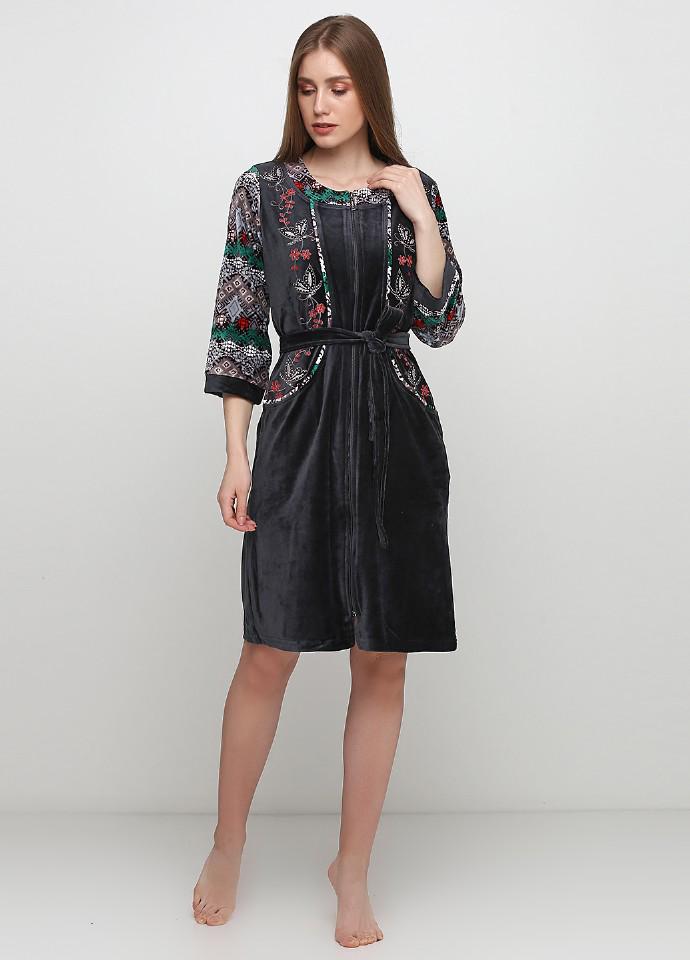 Халат Wild Love M Серый (20404)