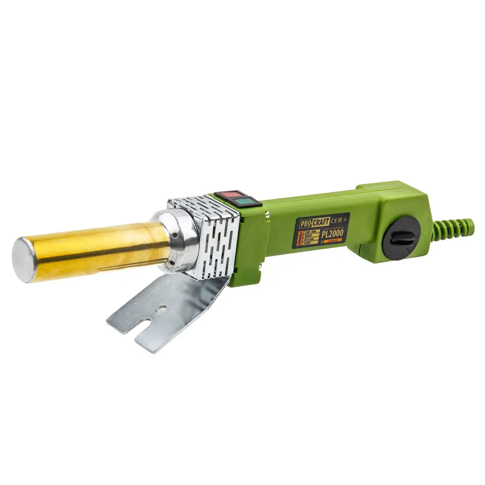Паяльник для пластикових труб ProCraft PL2000 800 Вт з регулюванням/насадками/кейсом