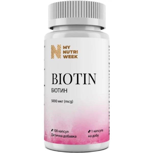 Биотин My ​​Nutri Week Biotin 5000 мкг 100 капс. (000027694)