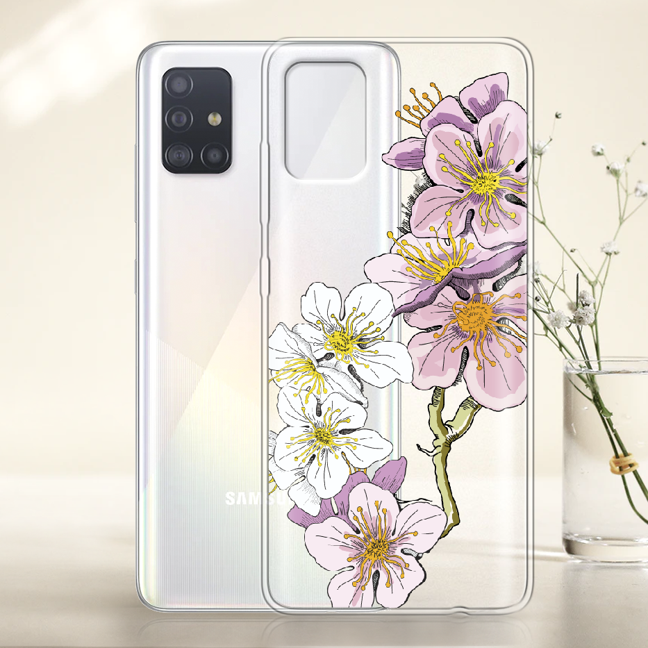 Чохол Boxface Samsung A515 Galaxy A51 Cherry Blossom Прозорий силікон (38808-cc4-38808) - фото 2