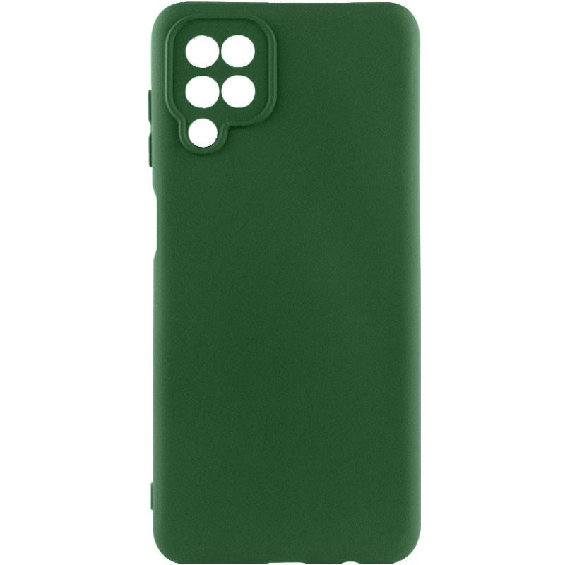 Противоударный чехол Silicone Cover Lakshmi Full Camera (AA) для Samsung Galaxy В12 зеленый