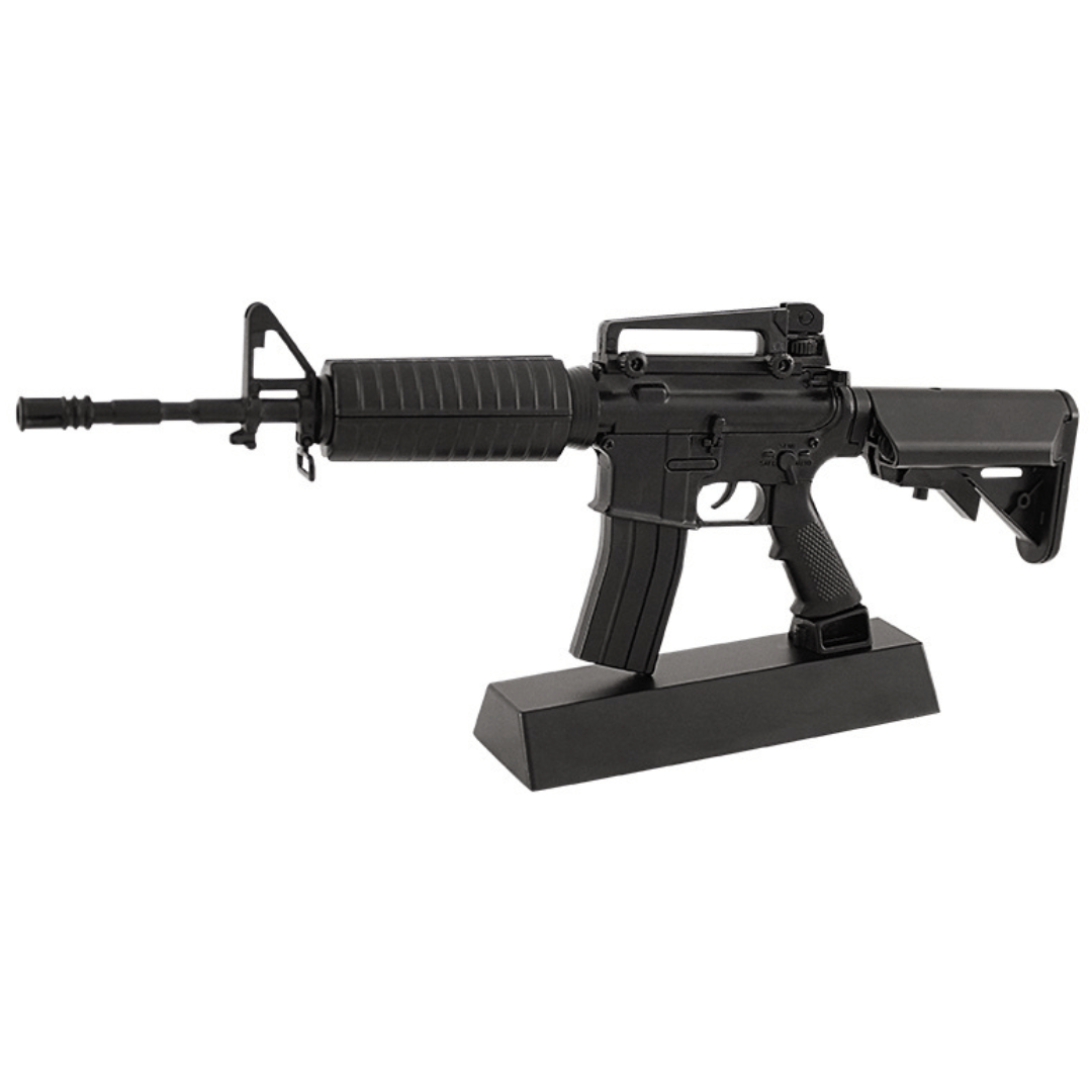 Винтовка металлическая штурмовая AR-18 GoatGuns 1:3 миниатюрная детализированная сувенирная модель с полной разборкой и рабочим затвором Black