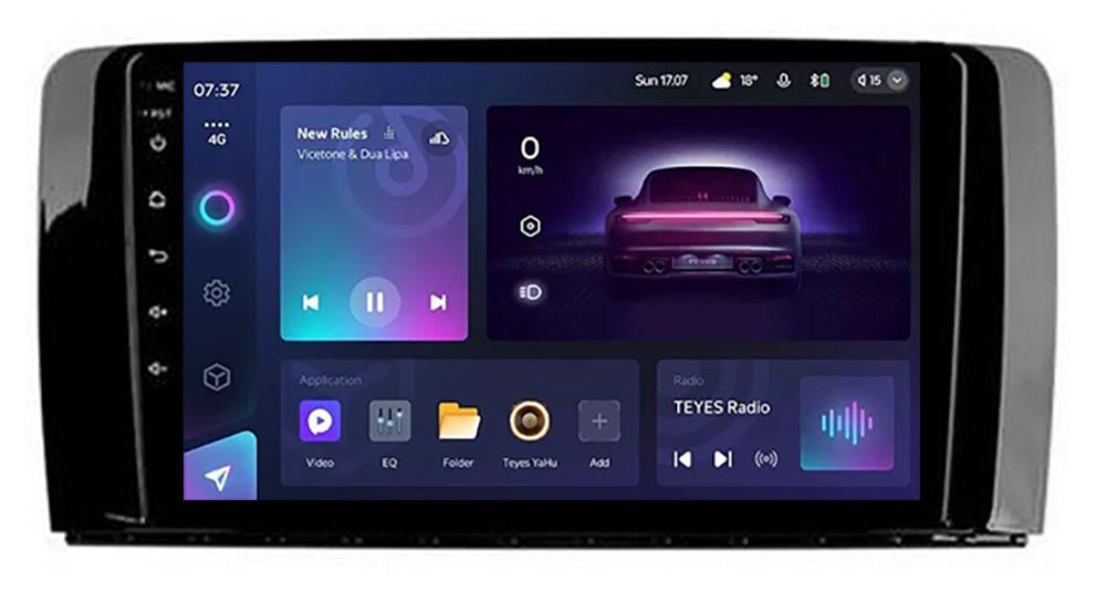 Магнитола штатная Teyes CC3 2K 4/64 GB для Mercedes Benz R-Class W251 R280/R300/R320 2005-2009 г. 9" (AR-70098)