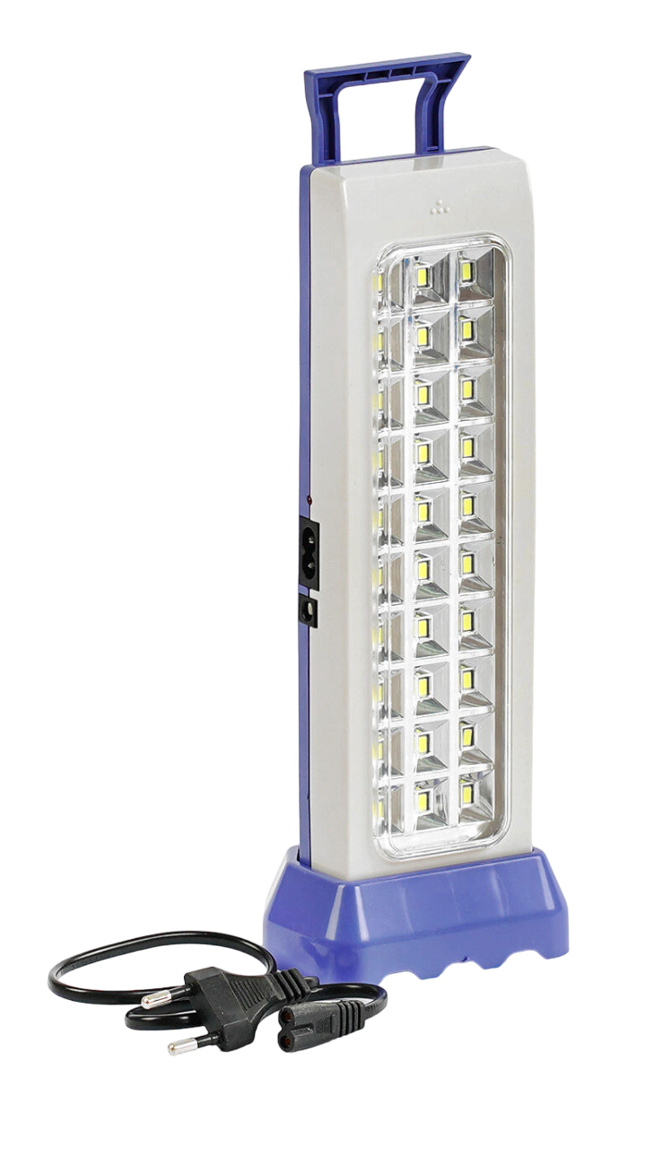 Фонарь светодиодный аккумуляторный LSJY 1200 mAh 2 режима работы кабель зарядки 220V крепление/подставка Violet (126537)