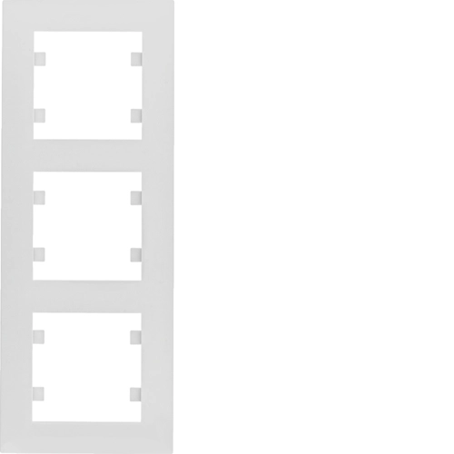 Рамка трехместная вертикальная Hager Lumina Intens Белый (WL5630)