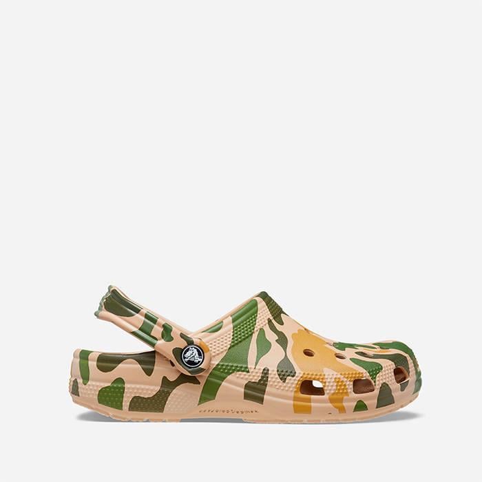 Сабо Crocs Classic Printed Camo Clog р. 42-43 (206454 CHAI/TAN) - фото 2