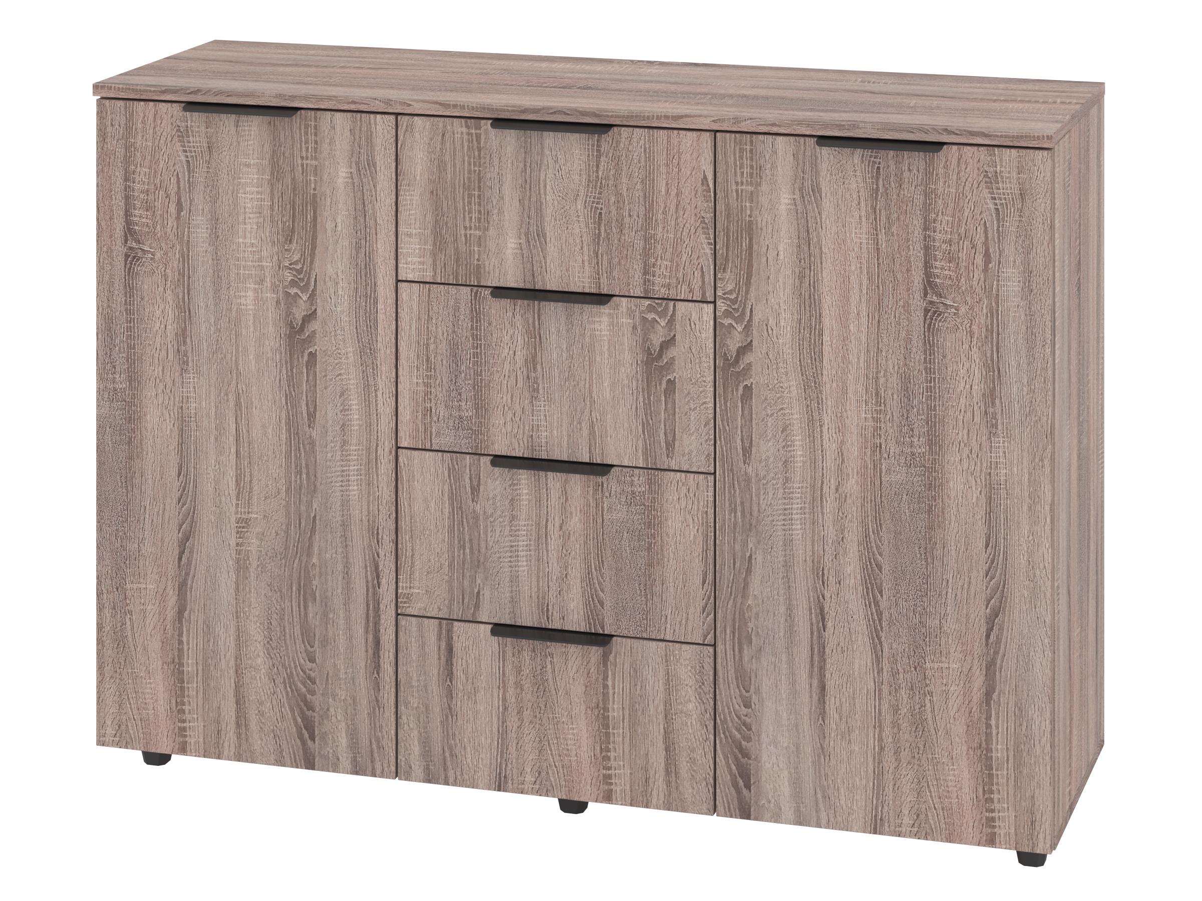Комод з шухлядами PEHOTIN К-4+2А ДСП 120х38х87,5 см Трюфель (PN-100632)