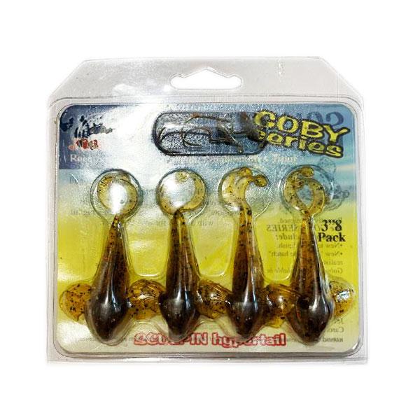Силиконовый твистер JEWEL BAIT Sculpin Hypertail 7.5 см 8 шт. Rootbeer Pepper (10589) - фото 2 Силиконовый твистер JEWEL BAIT Sculpin Hypertail 7.5 см 8 шт. Rootbeer Pepper (10589) - фото 2