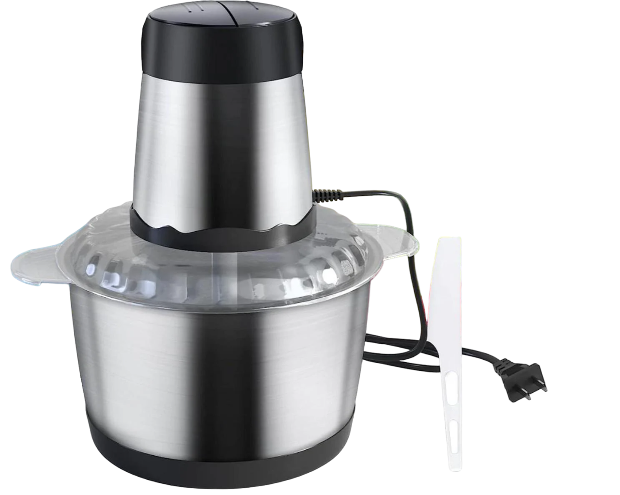 Блендер-измельчитель Rainberg RB-2202 с чашей 1300 Вт 2 л из нержавеющей стали Серебристый (57-43-RB2202)