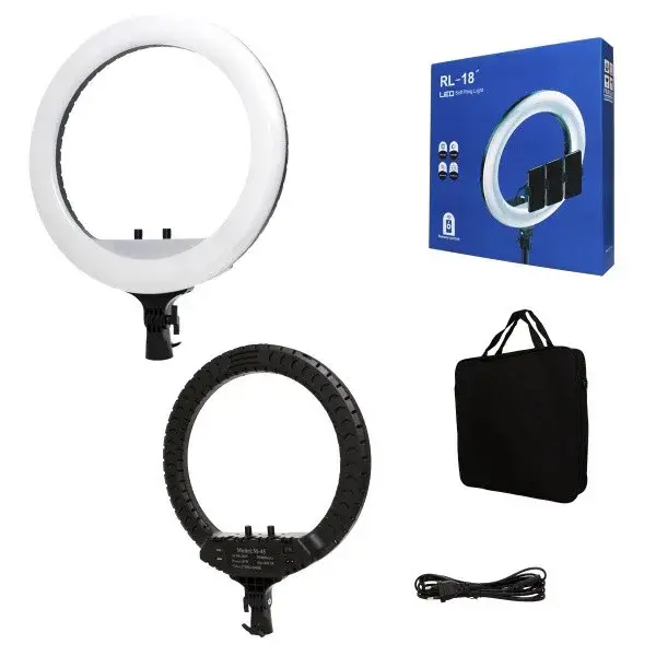 Лампа кільцева LED RL-14 220 V з кріпленням для телефону та пультом 36 см - фото 3 Лампа кільцева LED RL-14 220 V з кріпленням для телефону та пультом 36 см - фото 3