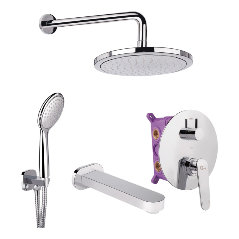 Душевая система скрытого монтажа Q-tap Inspai-Varius CRM (V10260103)