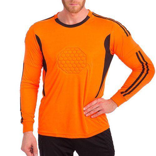 Свитер вратаря LD-5201 3XL Оранжево-черный (57429346)