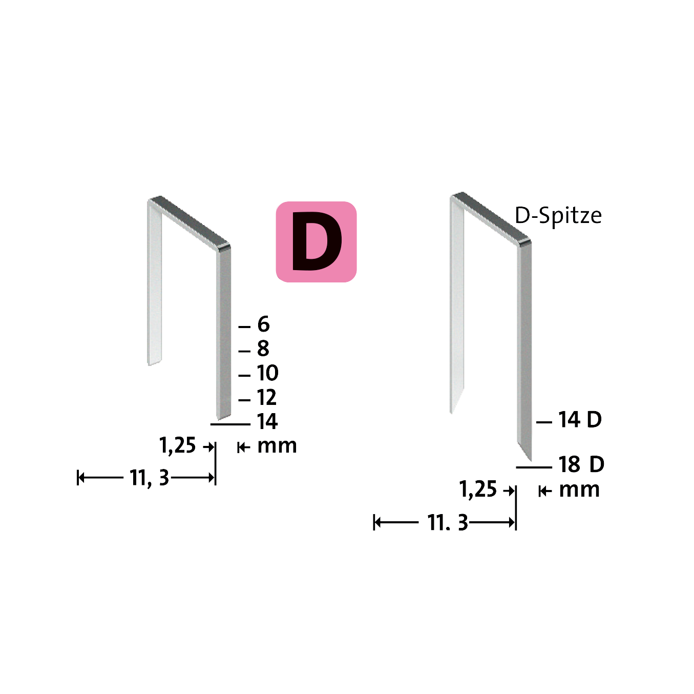 Скоби плоскі Novus для будівельного степлера D тип 53F 10 мм (042-0790) - фото 2