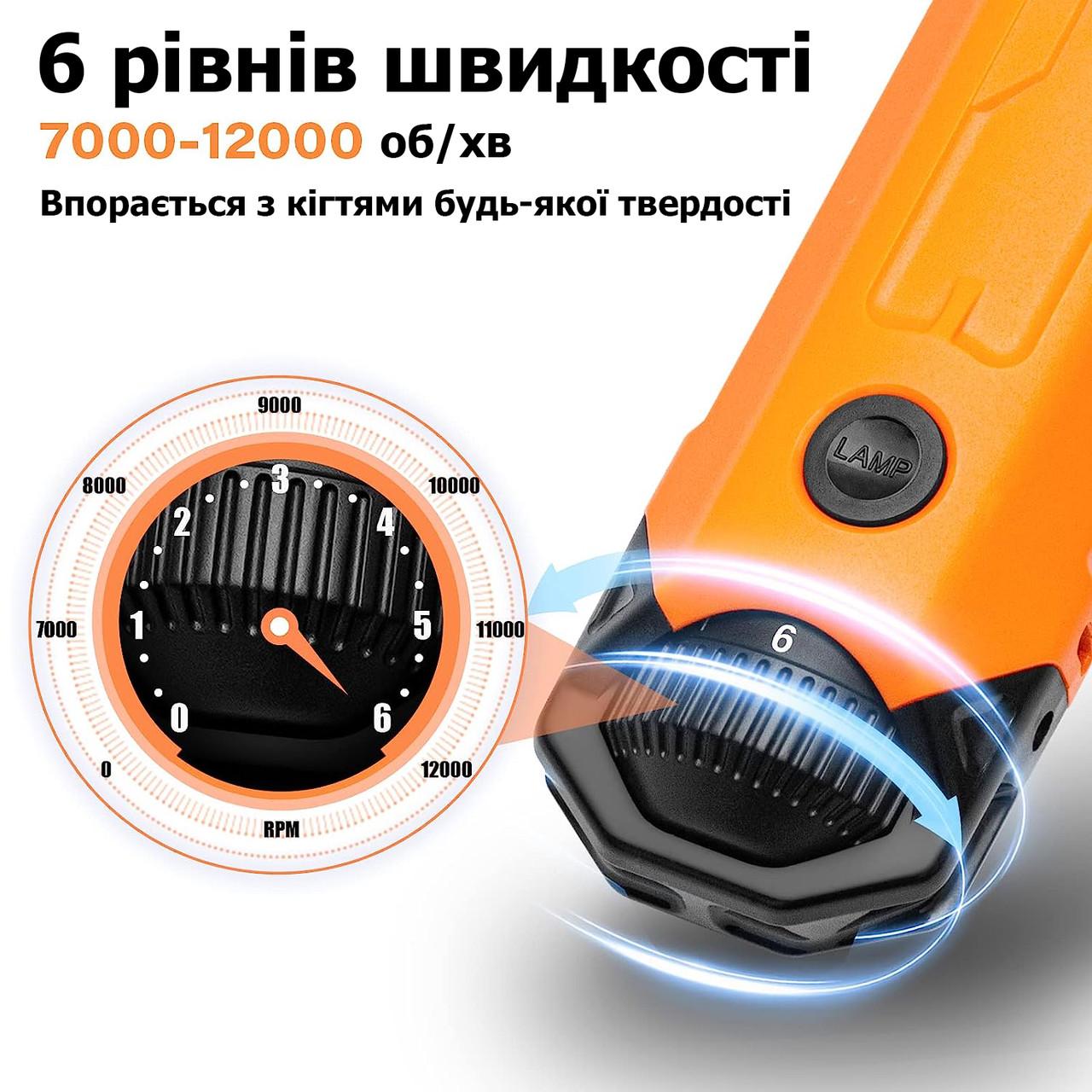 Гриндер-точилка профессиональный Pet Nail Grinder XN-60 для когтей собак и кошек (20317843) - фото 2