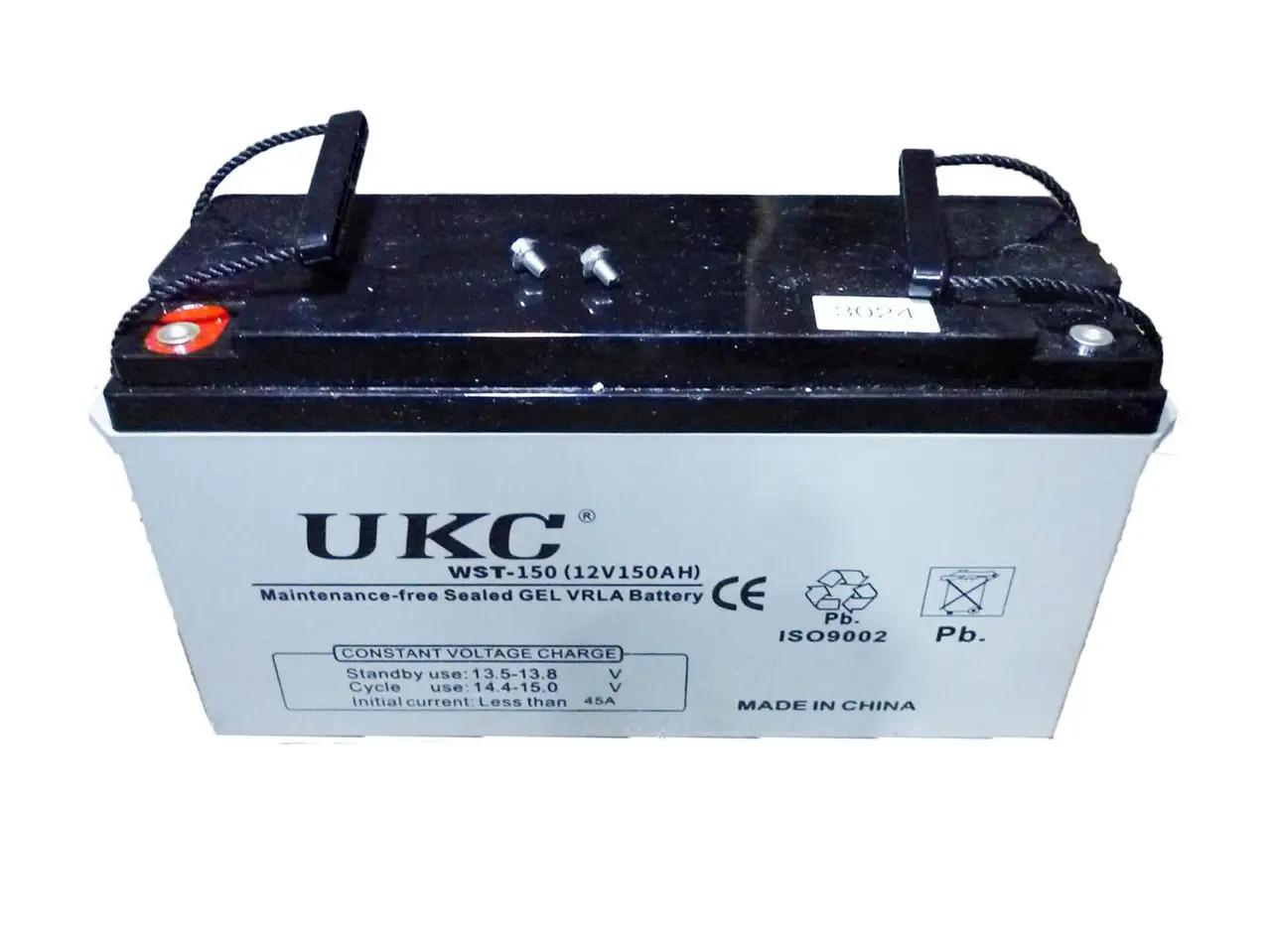 Акумулятор гелевий UKC battery 150 Ah 12 V (41d2e485) - фото 1