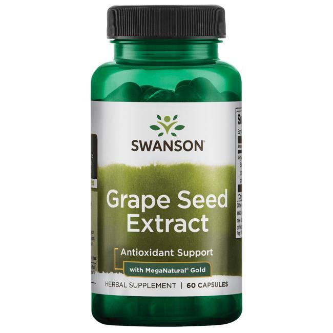 Экстракт виноградных косточек Swanson Superior Herbs Grape Seed Extract with Mega Natural Gold 60 Caps