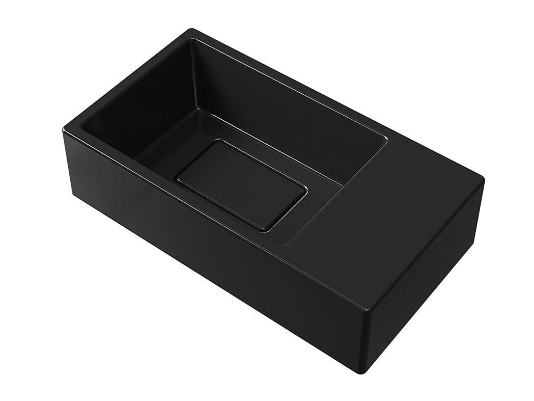 Умывальник подвесной Luxor Aldo R Black (742) - фото 5